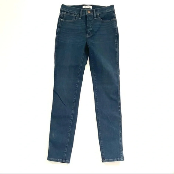 Madewell 10" High Rise Skinny Jeans Hayes Wash F4684 - Picture 3 of 11